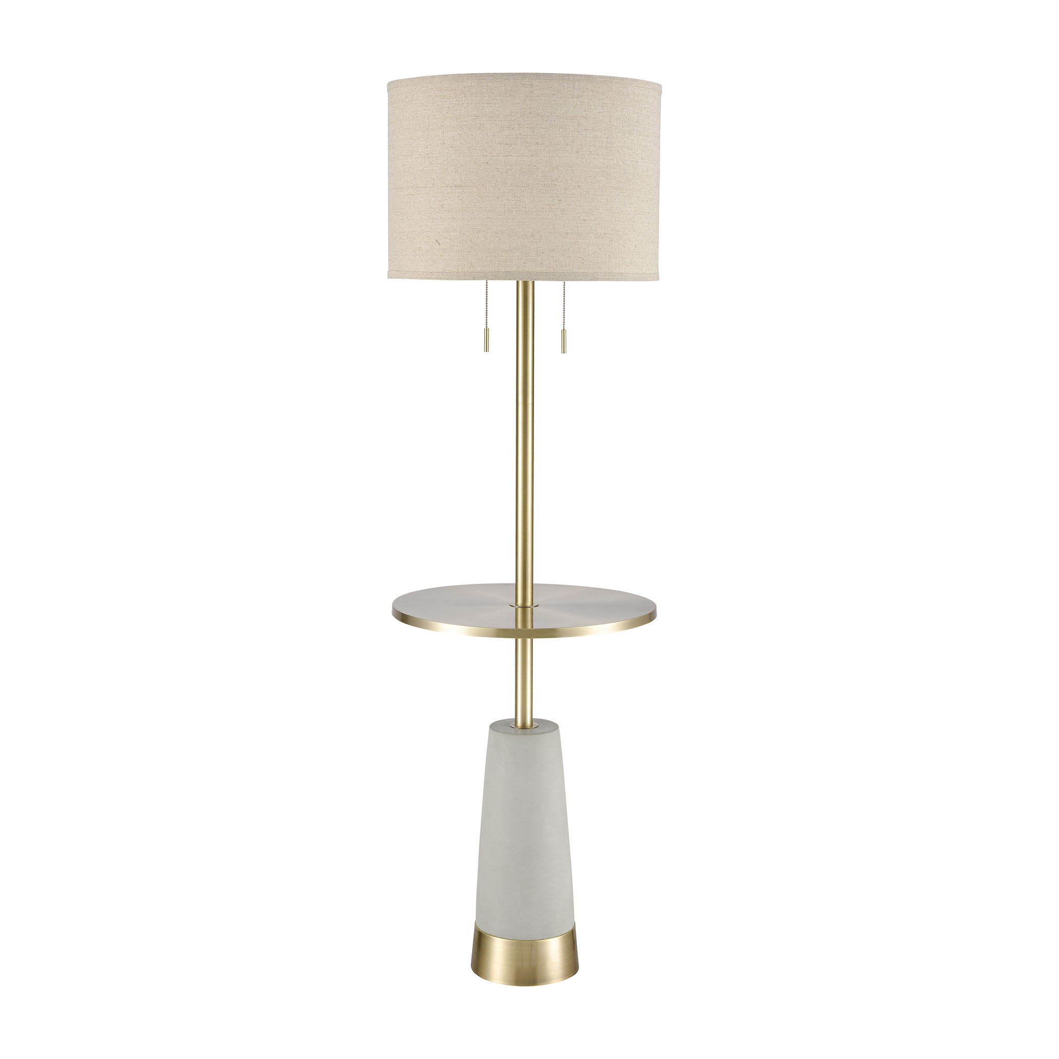 Below the Surface 63'' High 2-Light Floor Lamp - Polished Concrete - Image 2