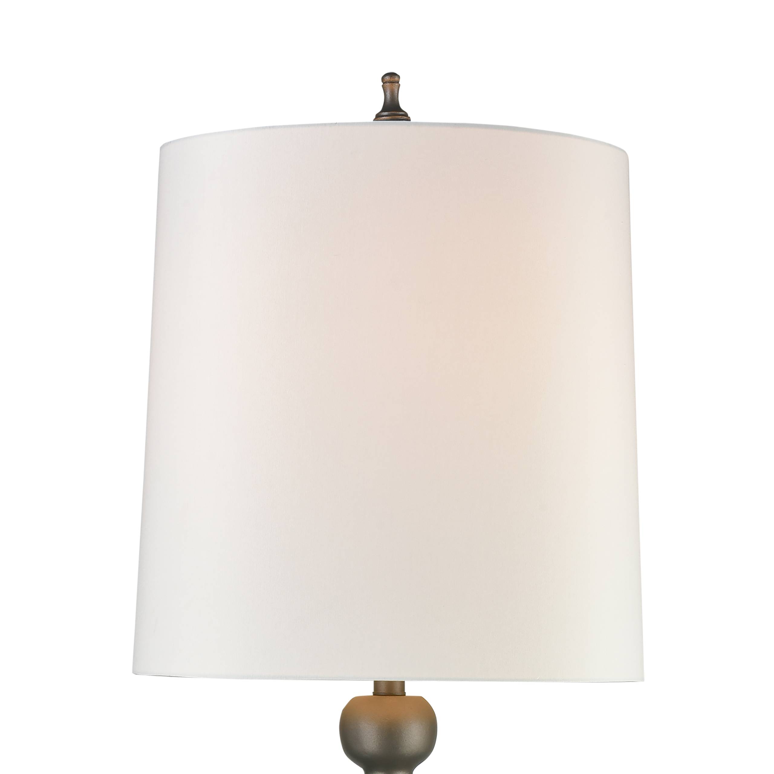 Meymac 74'' High 1-Light Floor Lamp - Pewter - Image 3