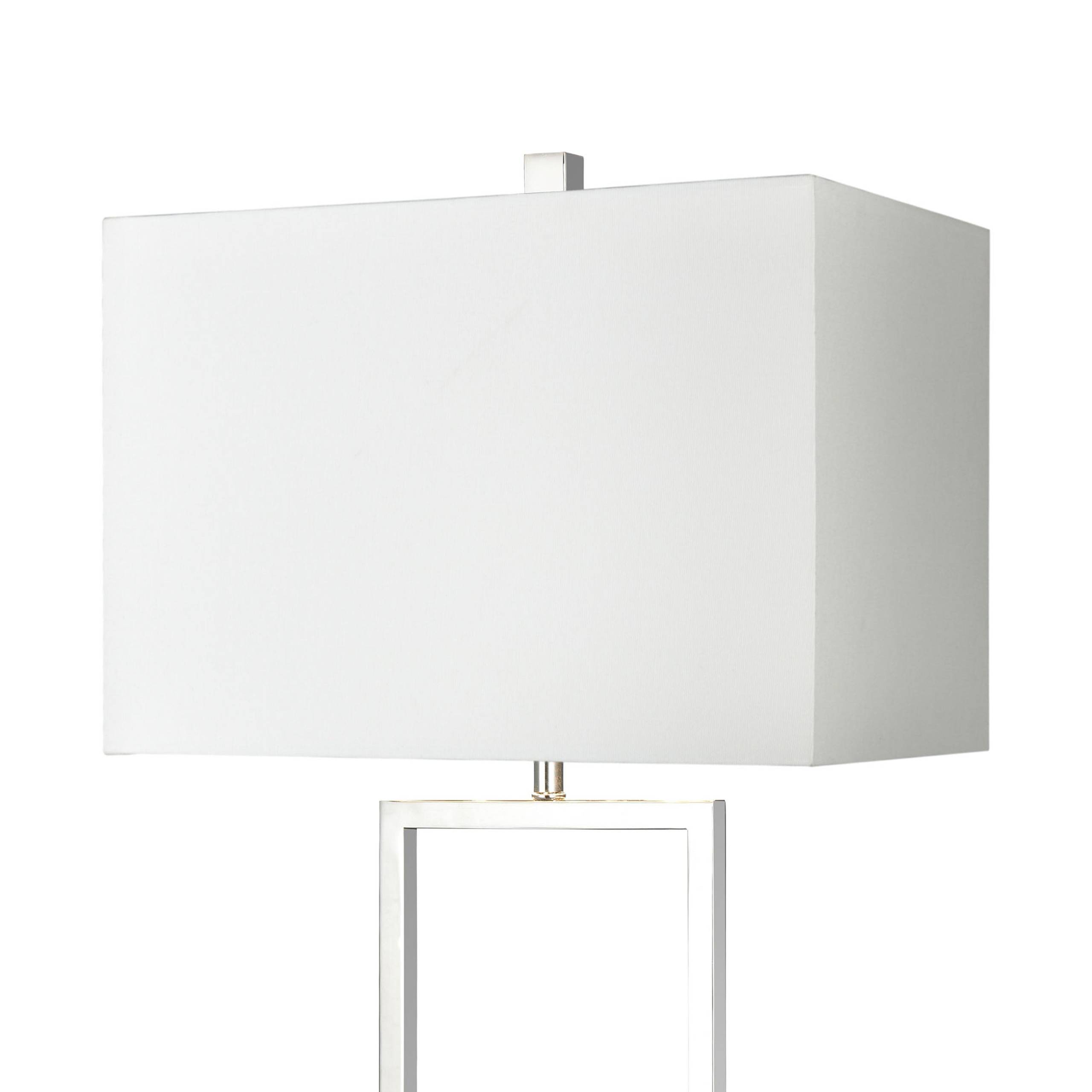 Dunstan Mews 31'' High 1-Light Table Lamp - Chrome - Image 2