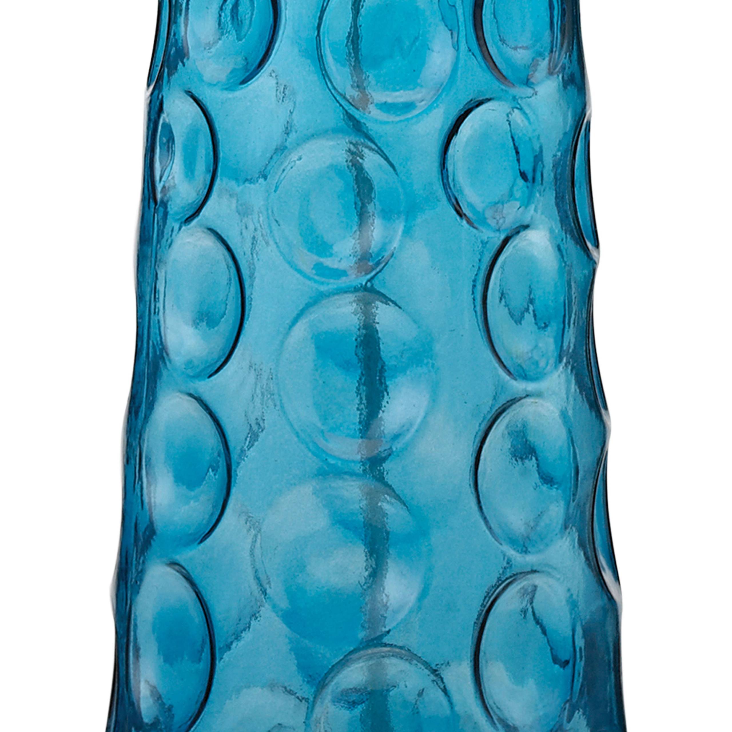 Hammered Glass 27'' High 1-Light Table Lamp - Blue - Image 3