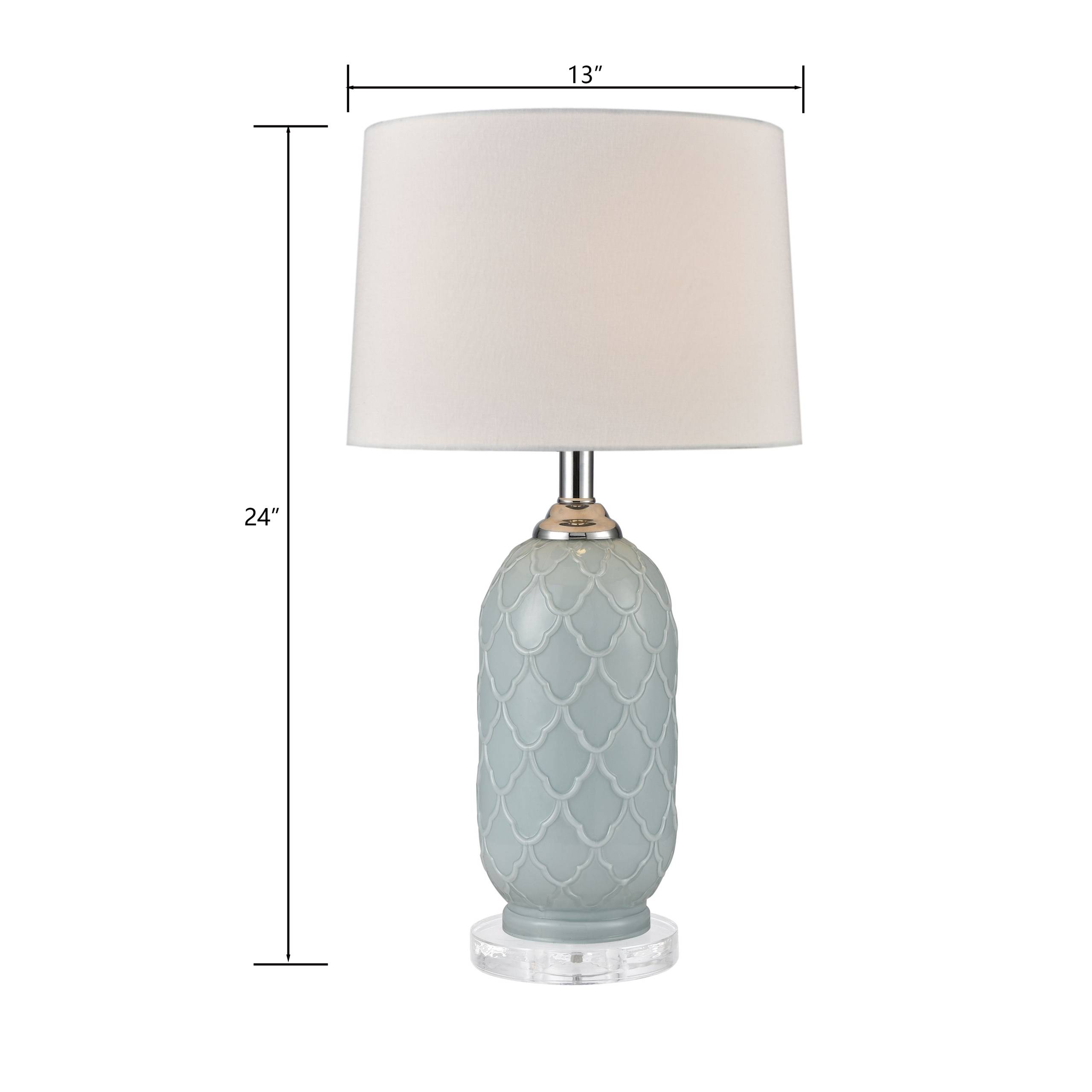 La Joliette 24'' High 2-Light Table Lamp - Set of 2 Pale Blue - Image 2