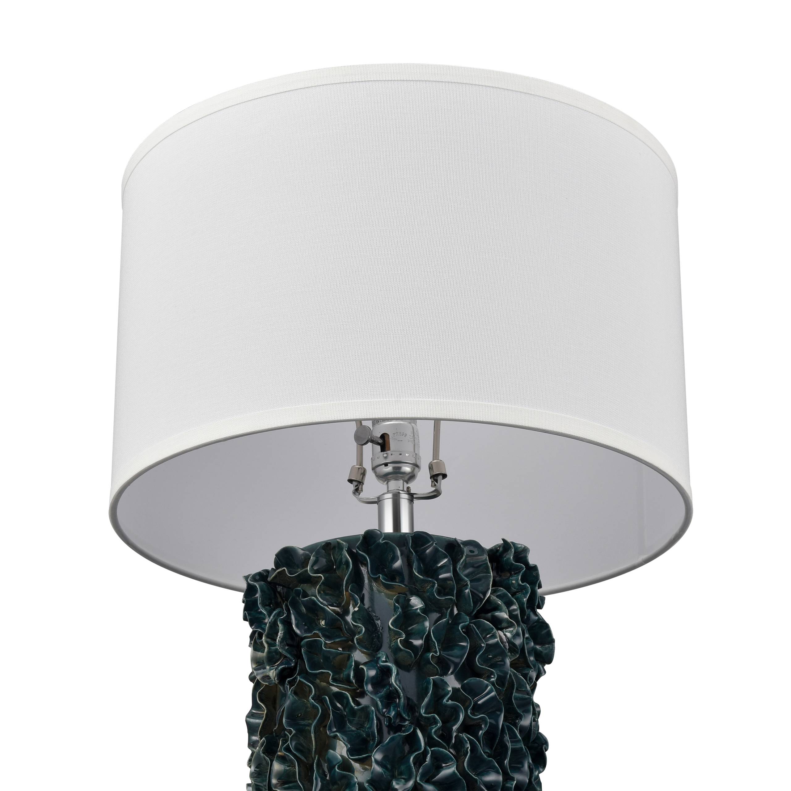 Larkin 25'' High 1-Light Table Lamp - Green Glazed - Image 4