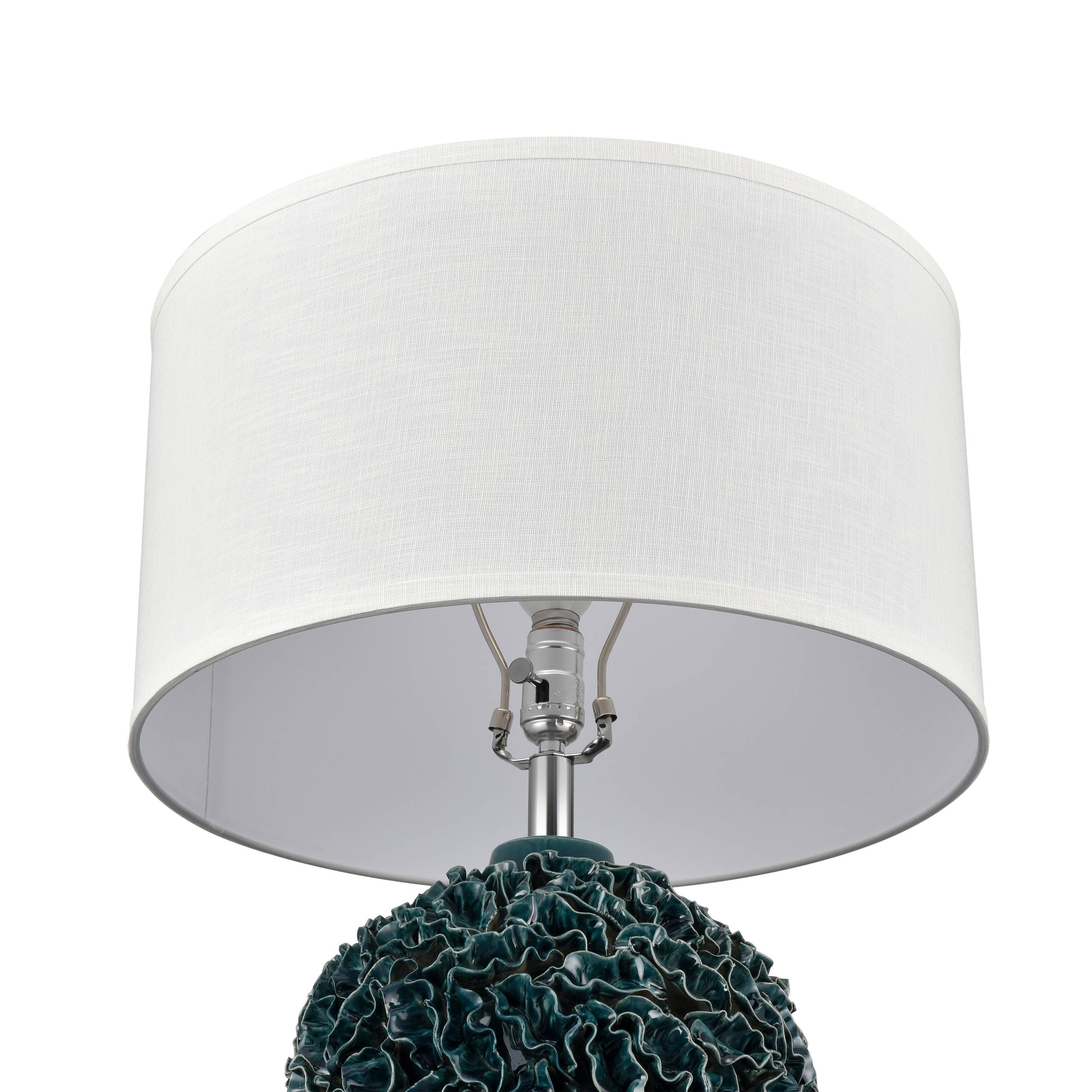 Larkin 27.5'' High 1-Light Table Lamp - Green Glaze - Image 4