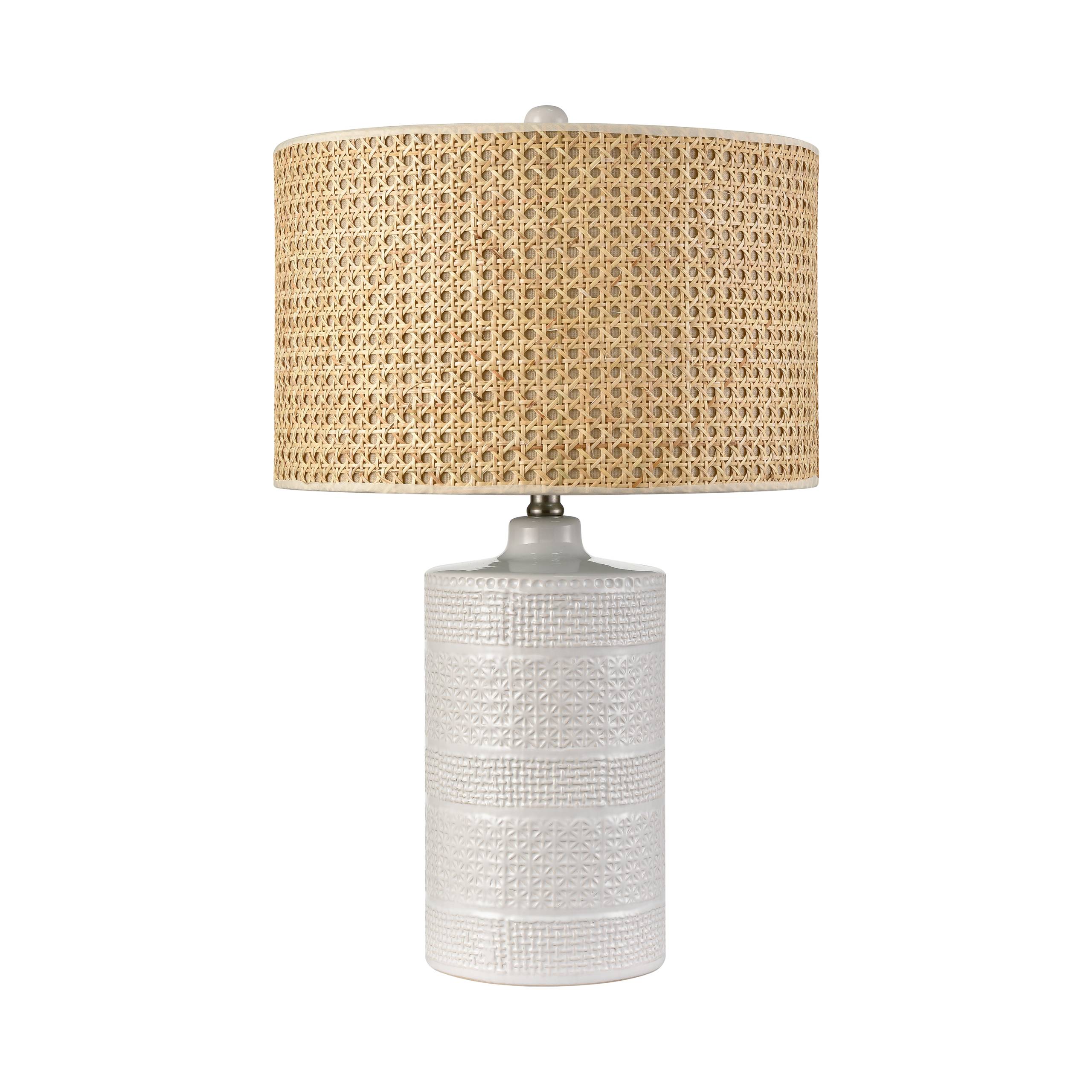 Seymour 24.5'' High 1-Light Table Lamp - White Glaze - Image 5