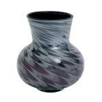 Black Feathered Vase - Large Black