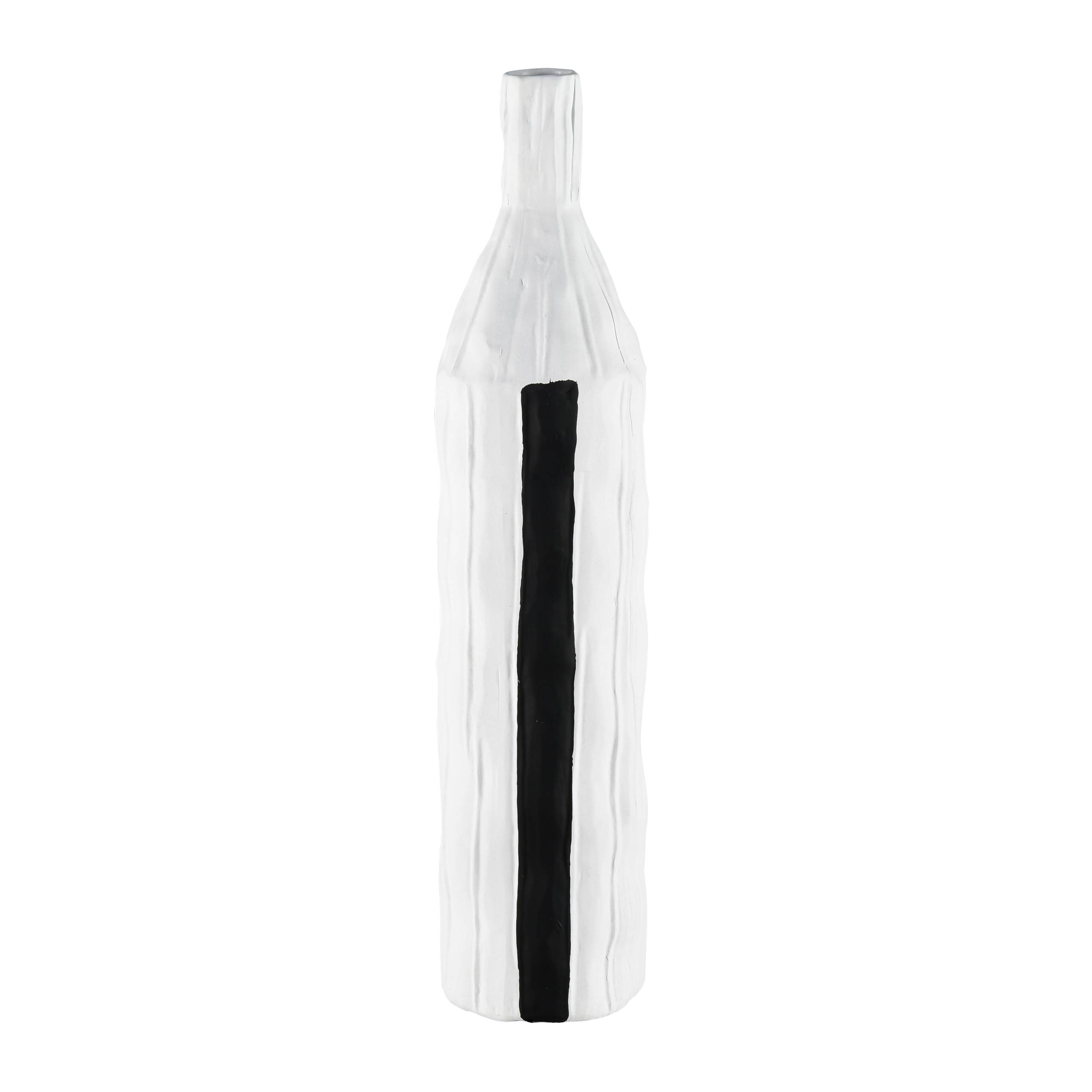 Carter Vase - Striped Black