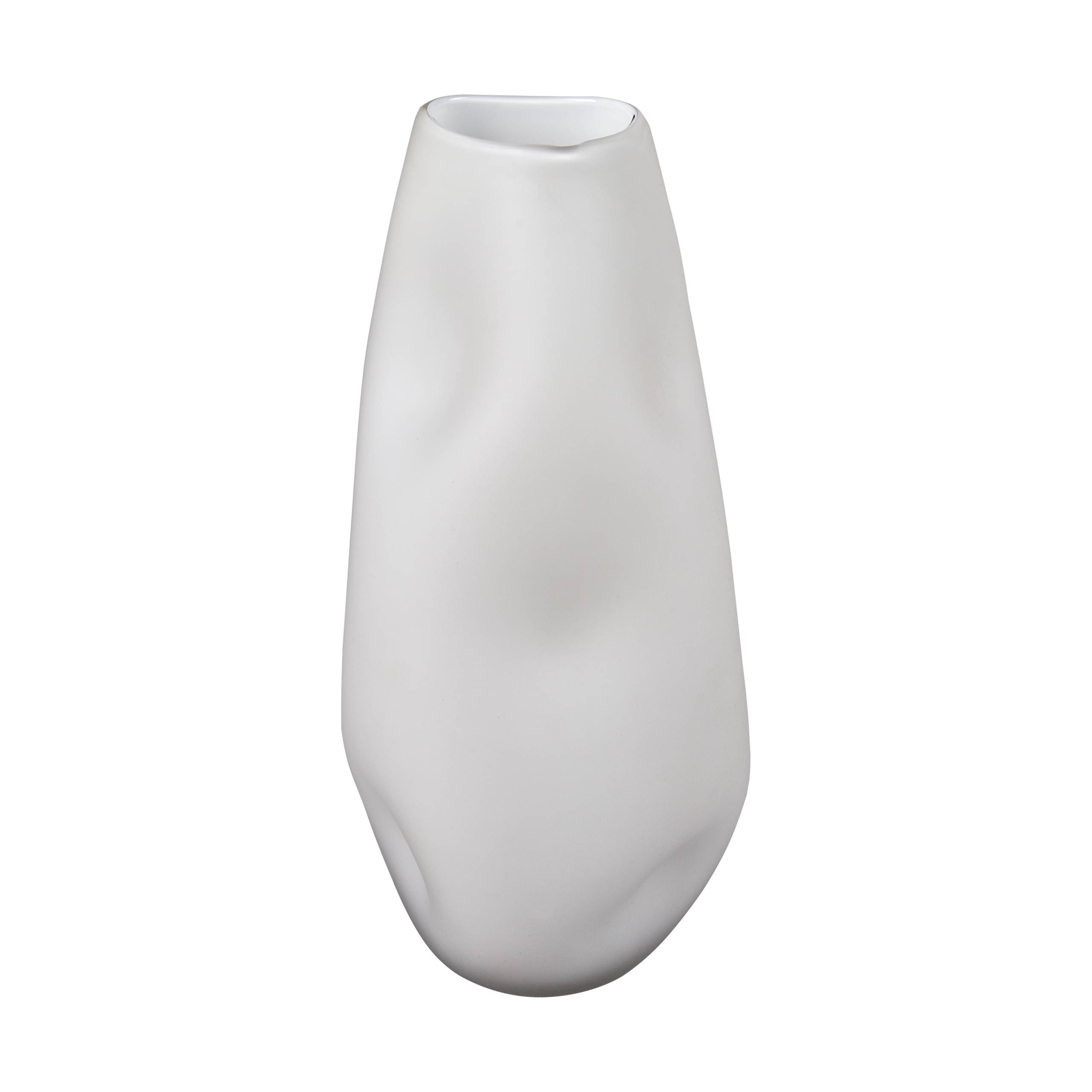 Dent Vase - Small White