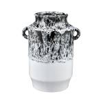 Gallemore Vase - Black and White Glazed