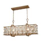 Armand 35'' Wide 6-Light Linear Chandelier - Matte Gold