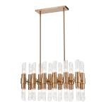 Carisbrooke 28.75'' Wide 24-Light Linear Chandelier - Burnished Brass