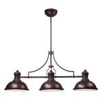 Chadwick 47'' Wide 3-Light Linear Chandelier - Oiled Bronze