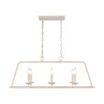 Joanie 34'' Wide 6-Light Linear Chandelier - Antique White