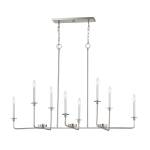 Lexington Green 48'' Wide 8-Light Linear Chandelier - Brushed Nickel