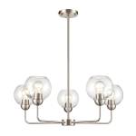 Astoria 28'' Wide 5-Light Chandelier - Brushed Nickel