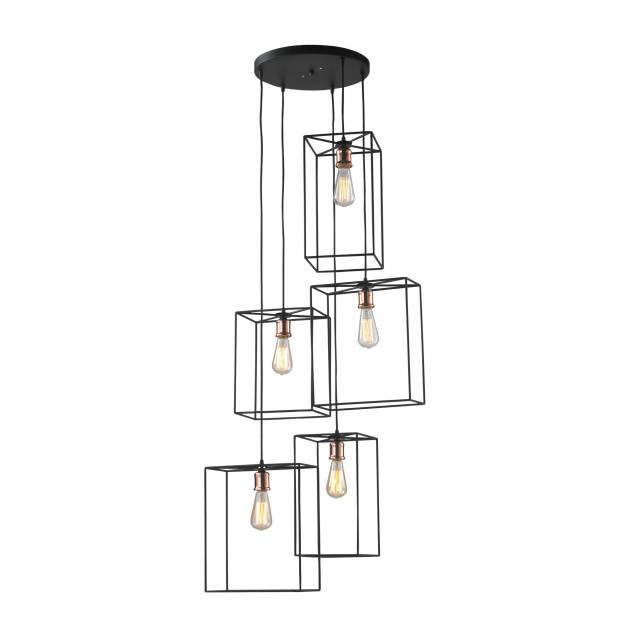 Box 21'' Wide 5-Light Chandelier - Oil Rubbed Bronze
