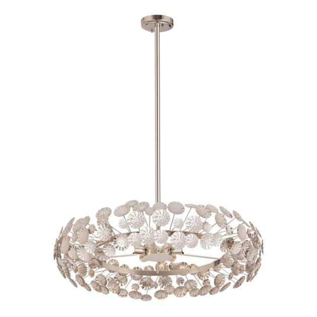 Camora 37'' Wide 5-Light Chandelier - Nickel