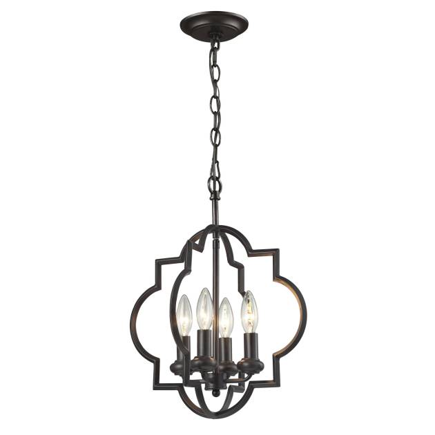Chandette 14'' Wide 4-Light Chandelier - Oil Rubbed Bronze