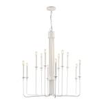 Edward 36'' Wide 12-Light Chandelier - Matte White