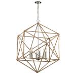 Exitor 34'' Wide 6-Light Chandelier - Polished Nickel