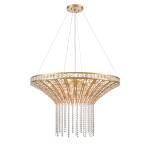 Fantania 36'' Wide 8-Light Chandelier - Champagne Gold