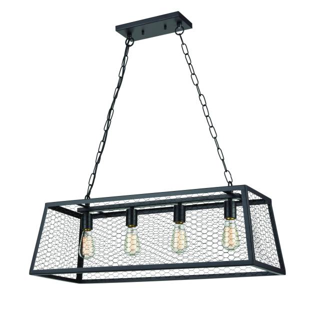 Grange 31'' Wide 4-Light Chandelier - Oil Rubbed Bronze