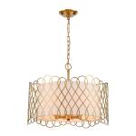Harp Lane 21'' Wide 4-Light Chandelier - Satin Brass