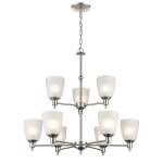 Jackson 29'' Wide 9-Light Chandelier - Brushed Nickel