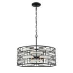 Lineo 20'' Wide 6-Light Chandelier - Matte Black