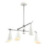 Luca 26'' Wide 4-Light Chandelier - Polished Chrome