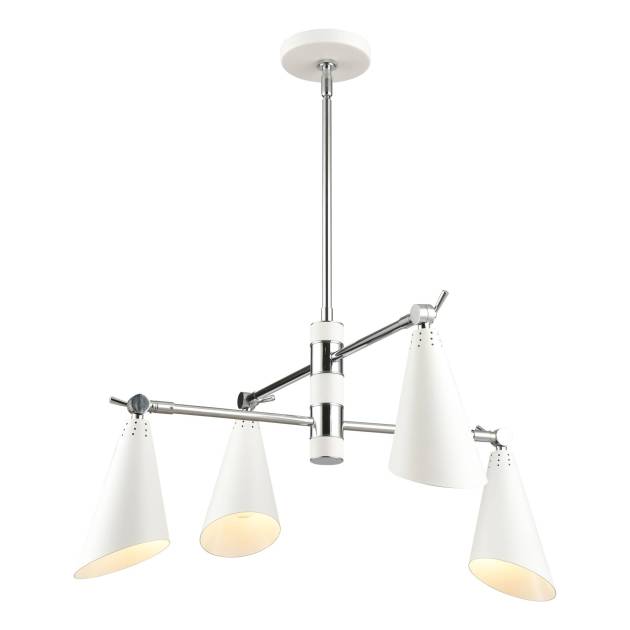 Luca 26'' Wide 4-Light Chandelier - Polished Chrome