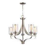Market Square 24'' Wide 5-Light Chandelier - Brushed Nickel