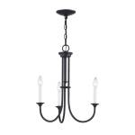 Meadowview 18'' Wide 3-Light Chandelier - Matte Black