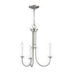 Meadowview 18'' Wide 3-Light Chandelier - Brushed Nickel