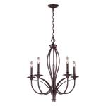 Medford 26'' Wide 5-Light Chandelier - Oiled Bronze