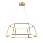 Minimalist 23.25'' Wide Integrated LED Chandelier - Soft Gold