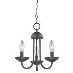 Montgomery 12'' Wide 3-Light Chandelier - Oil Rubbed Bronze