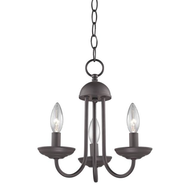 Montgomery 12'' Wide 3-Light Chandelier - Oil Rubbed Bronze