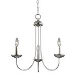 Montgomery 20'' Wide 3-Light Chandelier - Brushed Nickel