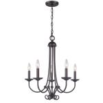 Montgomery 20'' Wide 5-Light Chandelier - Oil Rubbed Bronze