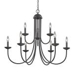 Montgomery 34'' Wide 9-Light Chandelier - Oil Rubbed Bronze