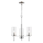 Oakland 19'' Wide 3-Light Chandelier - Chrome