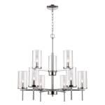 Oakland 28.5'' Wide 9-Light Chandelier - Chrome