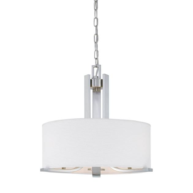 Pendenza 20'' Wide 3-Light Chandelier - Brushed Nickel