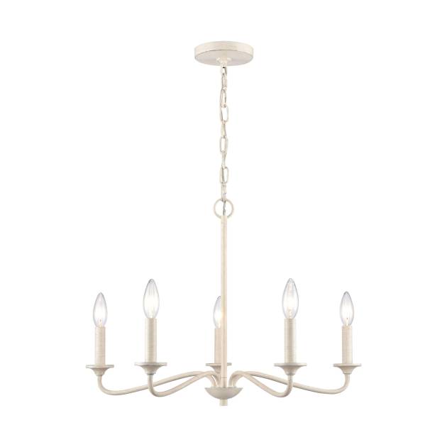 Quinn 24'' Wide 5-Light Chandelier - Antique White