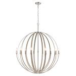 Rotunde 38'' Wide 10-Light Chandelier - Beechwood