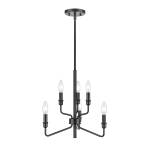 Saginaw 18'' Wide 6-Light Chandelier - Matte Black