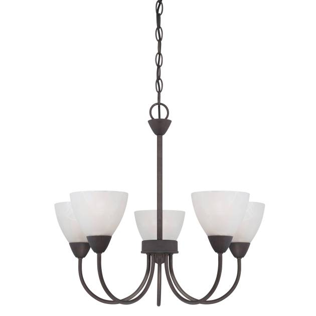 Tia 22.5'' Wide 5-Light Chandelier - Painted Bronze