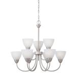Tia 25.98'' Wide 9-Light Chandelier - Matte Nickel