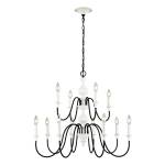 Val de Loire 36'' Wide 12-Light Chandelier - White