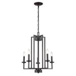 West End 20'' Wide 5-Light Chandelier - Oil Rubbed Bronze